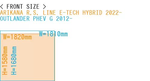 #ARIKANA R.S. LINE E-TECH HYBRID 2022- + OUTLANDER PHEV G 2012-